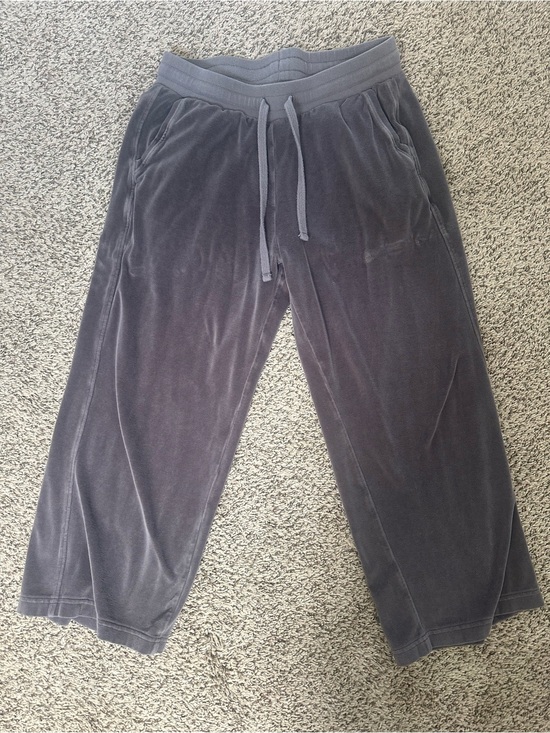 Pact Pants - Pact 100% Organic Cotton Velour Brown Gray Lounge Pants Large